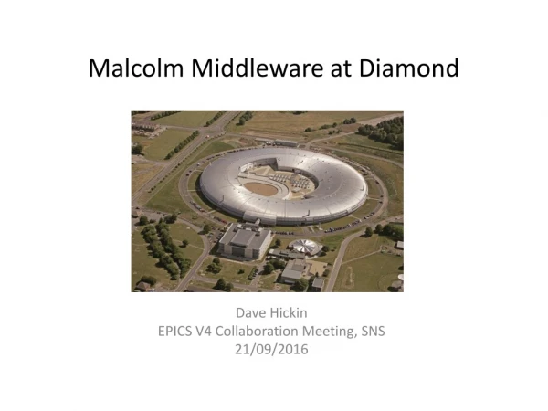 Malcolm Middleware at Diamond