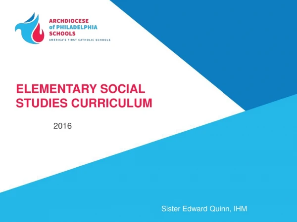 Elementary Social Studies Curriculum