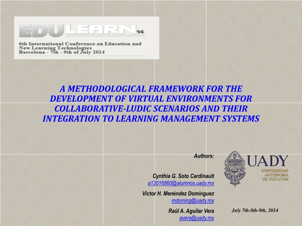 a methodological framework for the development