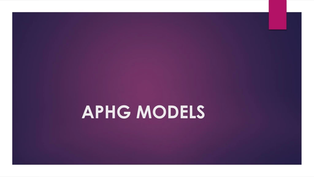 aphg models
