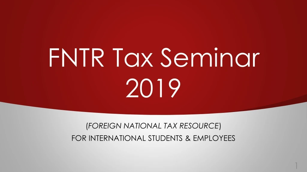 fntr tax seminar 2019