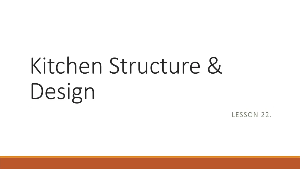 kitchen structure design