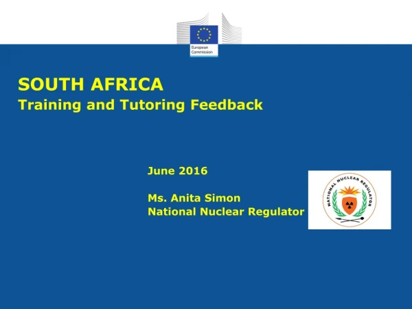 SOUTH AFRICA Training and Tutoring Feedback