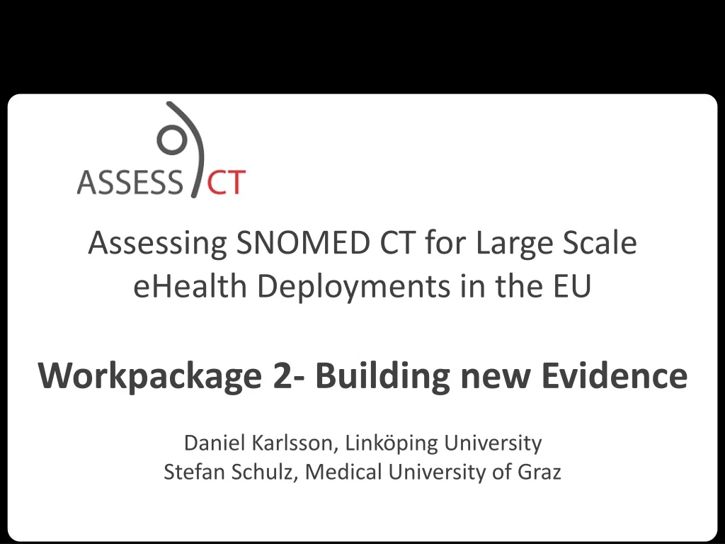 assessing snomed ct for large scale ehealth