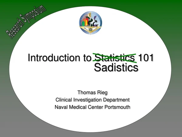 Introduction to Statistics 101