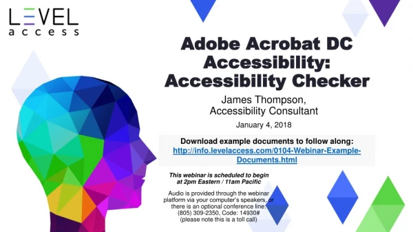 Adobe Acrobat DC Accessibility: Accessibility Checker
