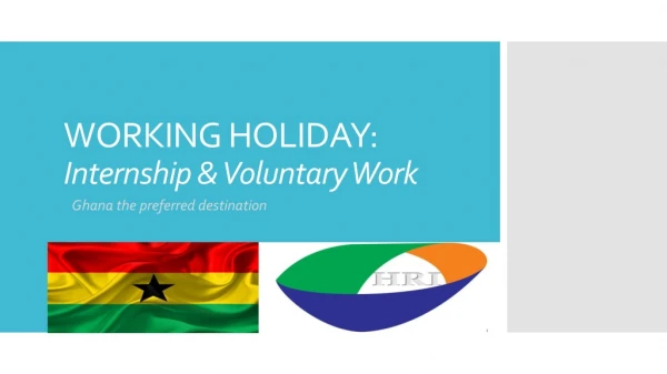 WORKING HOLIDAY: Internship &amp; Voluntary Work