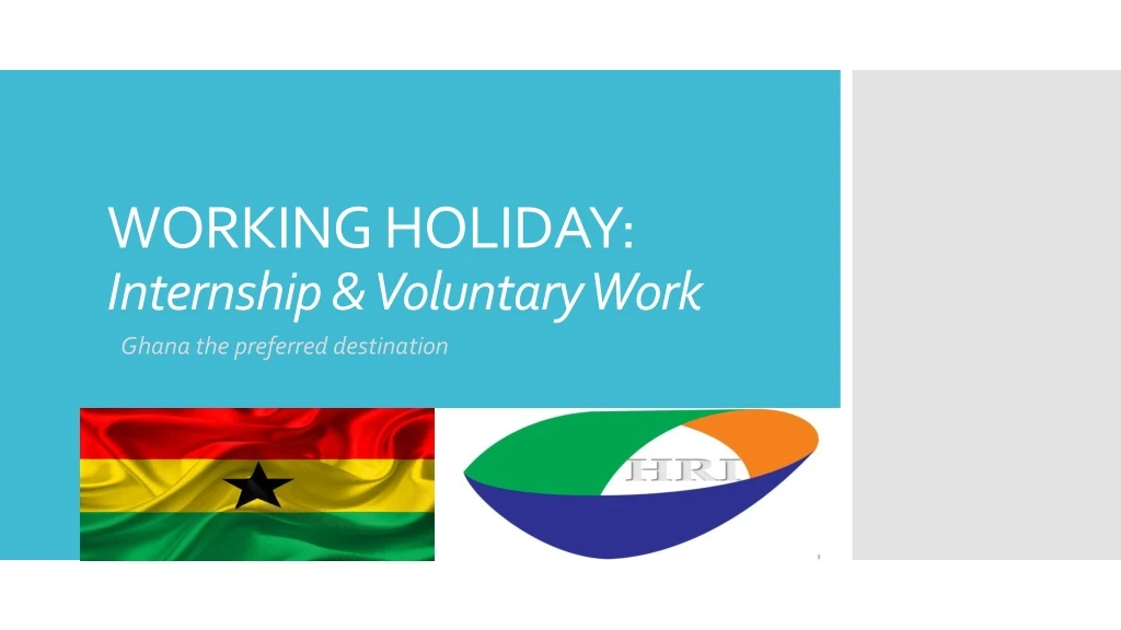 working holiday internship voluntary work