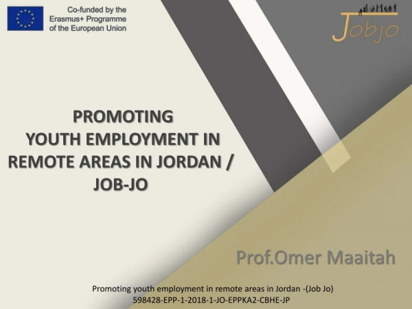 PROMOTING YOUTH EMPLOYMENT IN REMOTE AREAS IN JORDAN / JOB-JO