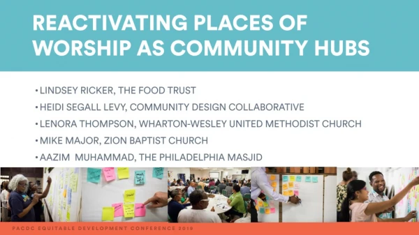 REACTIVATING PLACES OF WORSHIP AS COMMUNITY HUBS