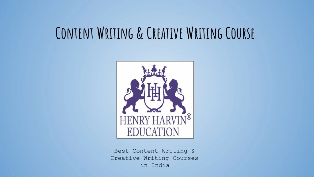 content writing creative writing course