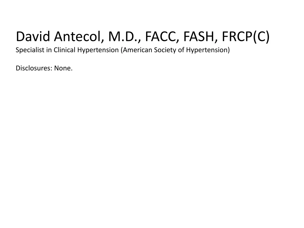 david antecol m d facc fash frcp c specialist