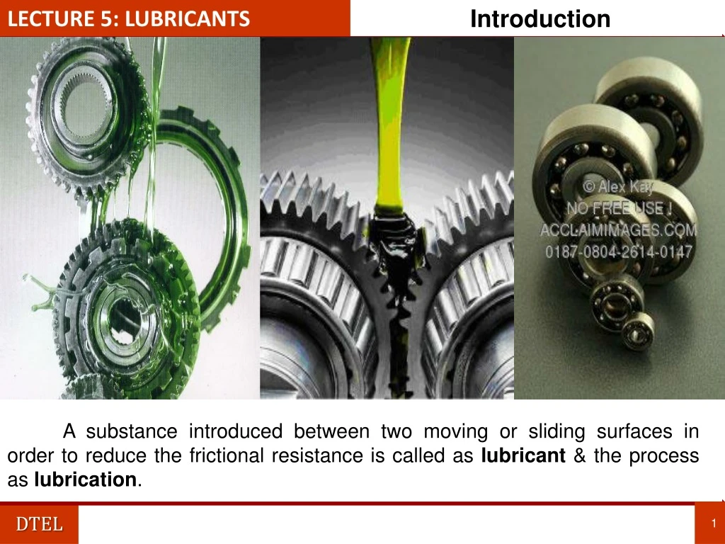 lecture 5 lubricants