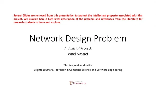 N etwork Design Problem