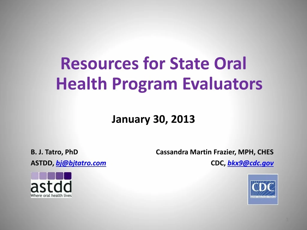 resources for state oral health program