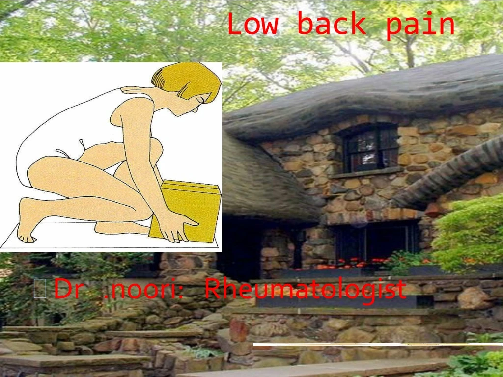 low back pain