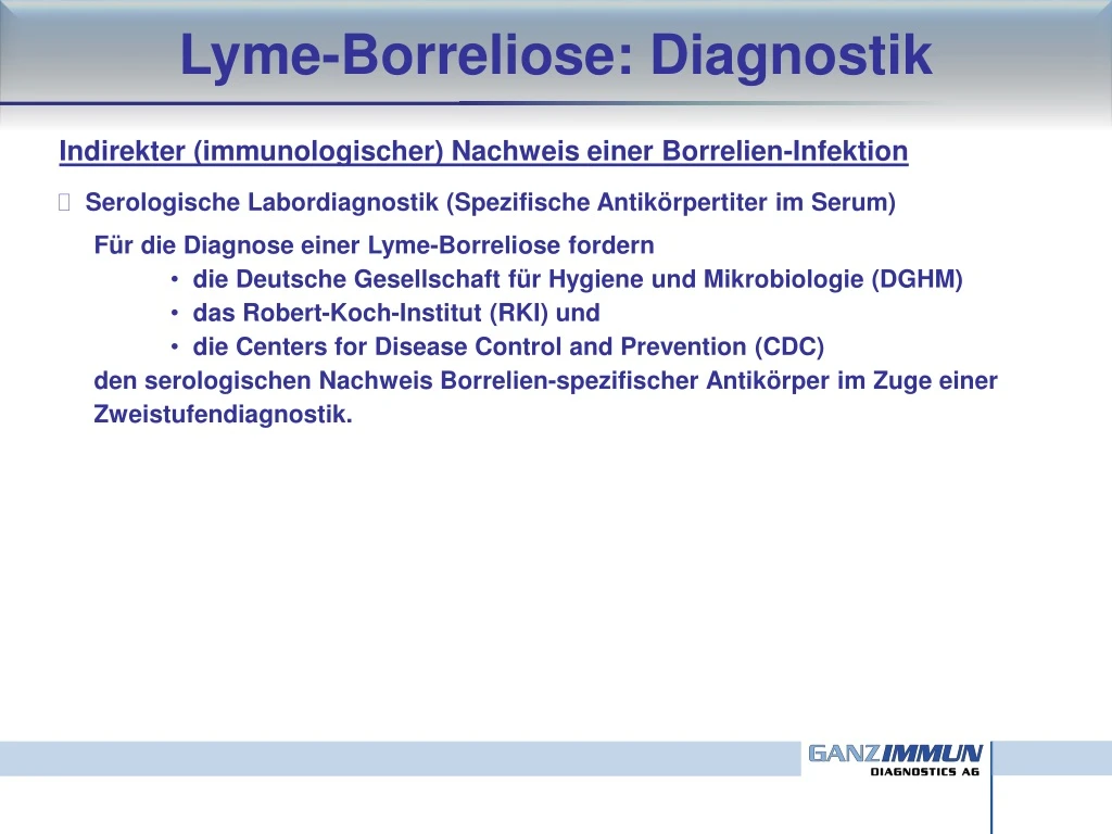 lyme borreliose diagnostik