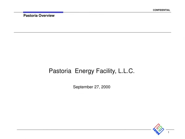 Pastoria Energy Facility, L.L.C. September 27, 2000