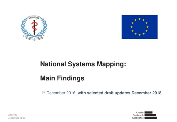 National Systems Mapping: Main Findings