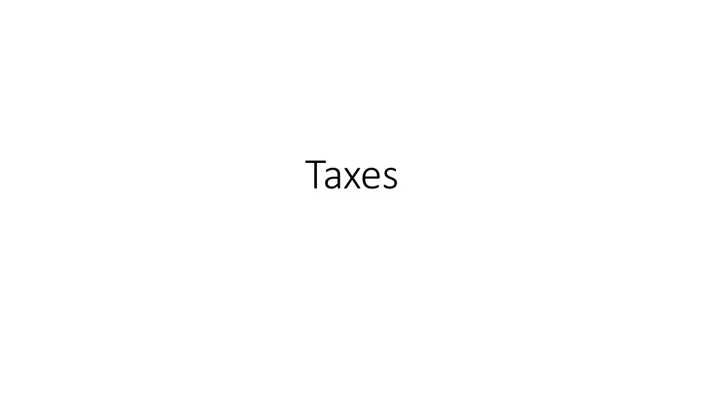 taxes