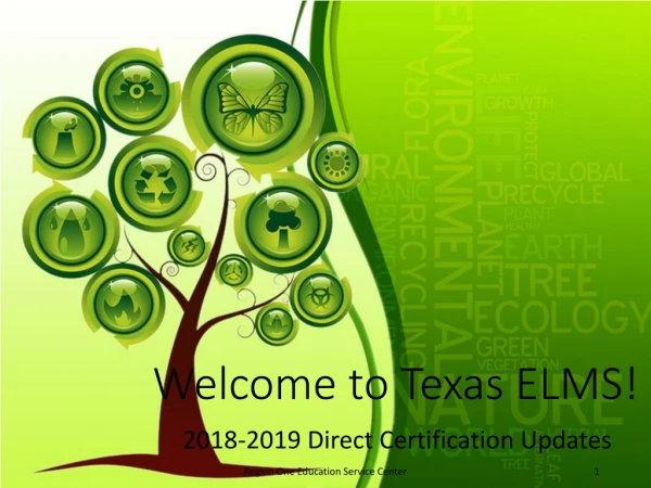 Welcome to Texas ELMS!