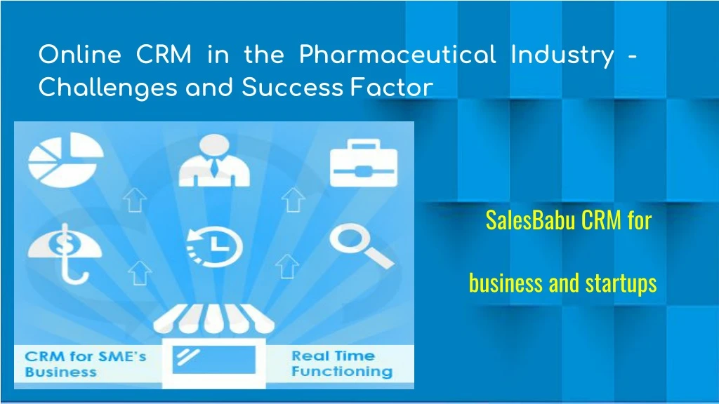 online crm in the pharmaceutical industry