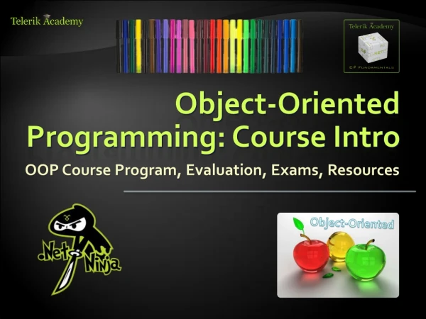 Object-Oriented Programming: Course Intro