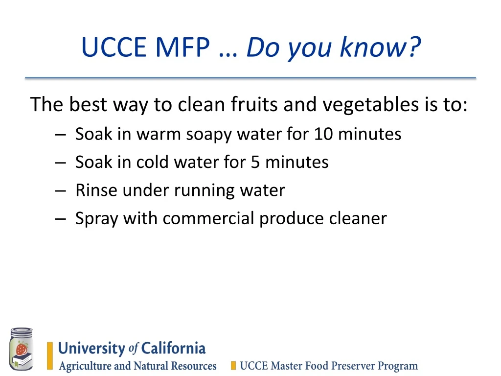 ucce mfp do you know