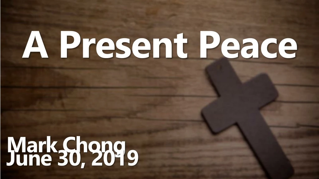a present peace