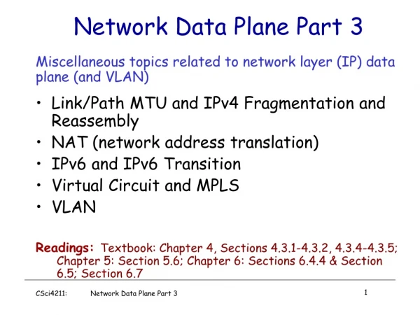 Network Data Plane Part 3