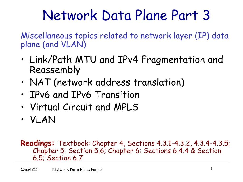 network data plane part 3