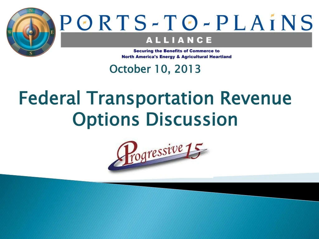 october 10 2013 federal transportation revenue