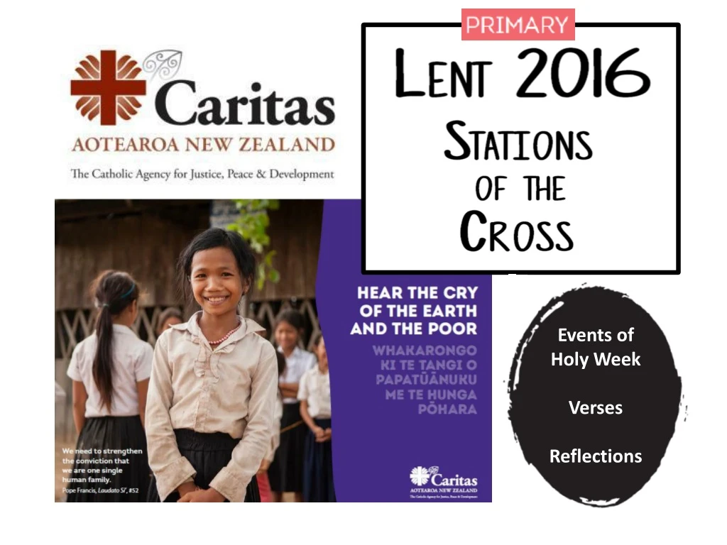 events of holy week verses reflections