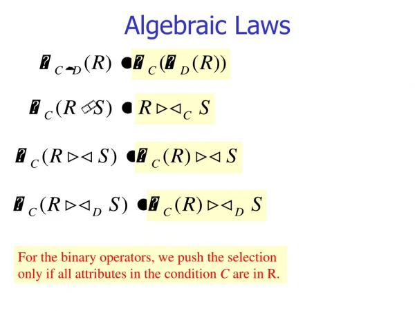 Algebraic Laws