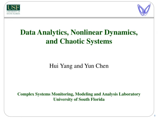Data Analytics, Nonlinear Dynamics, and Chaotic Systems