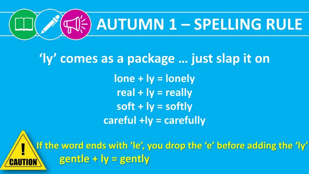 autumn 1 spelling rule