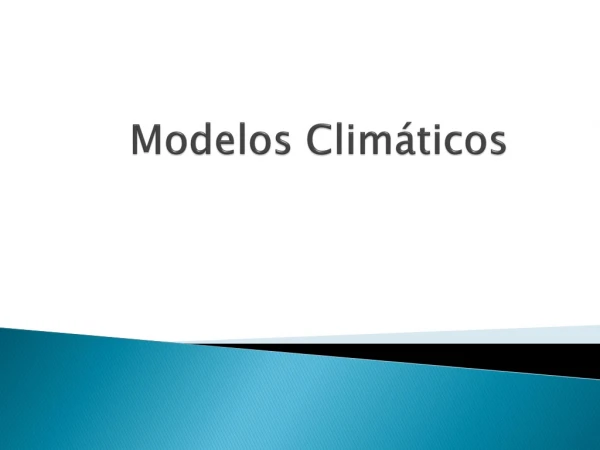 Modelos Climáticos