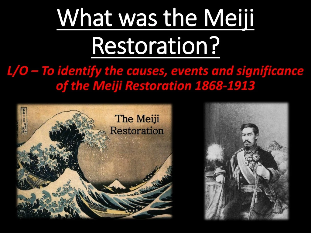 what was the meiji restoration
