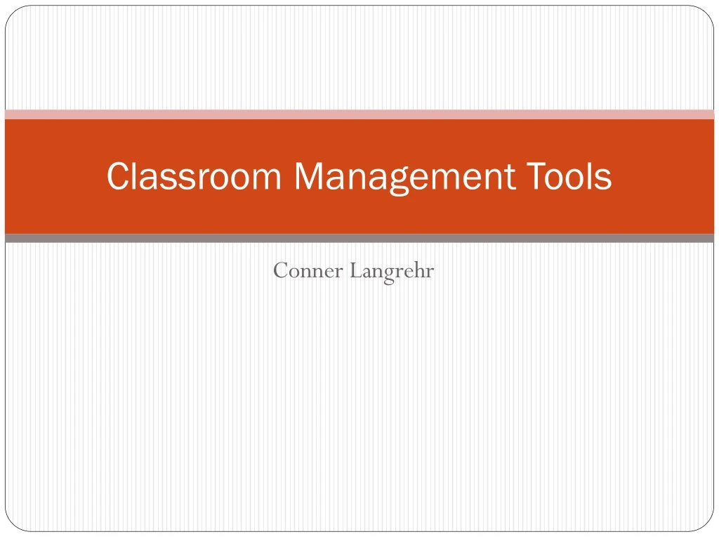 classroom management tools