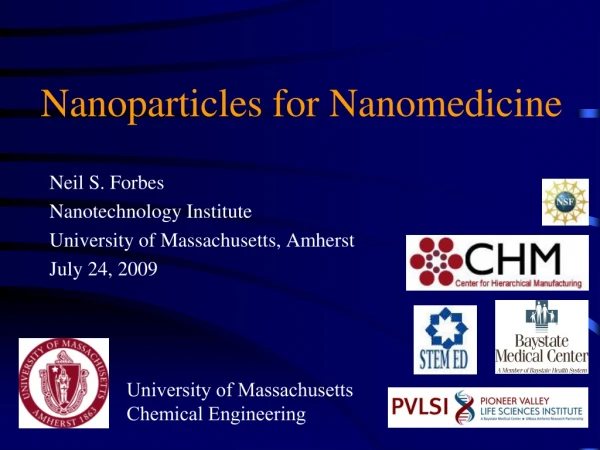 Nanoparticles for Nanomedicine