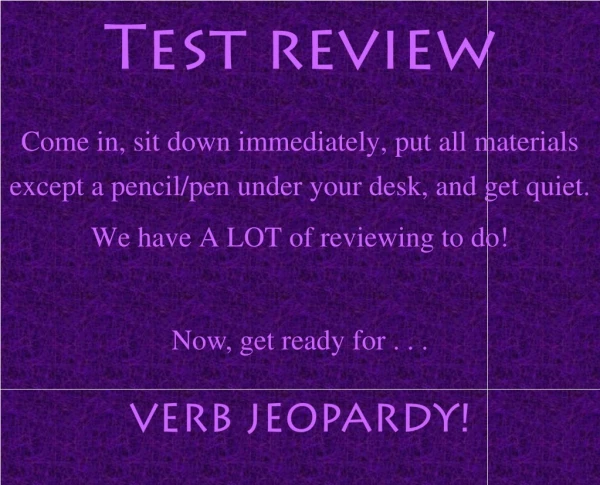 Test review