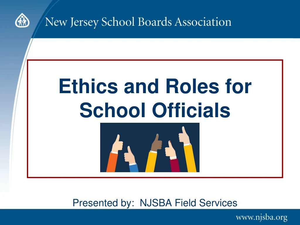 ethics and roles for school officials