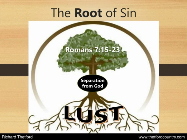 The Root of Sin