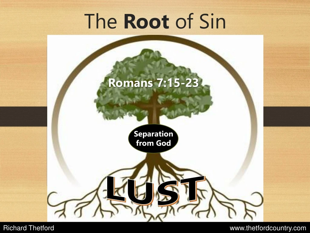 the root of sin