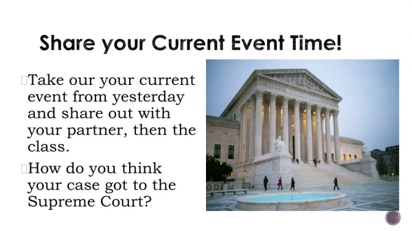 Share your Current Event Time!