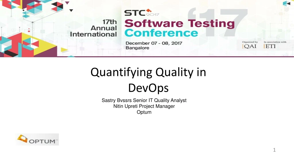 quantifying quality in devops