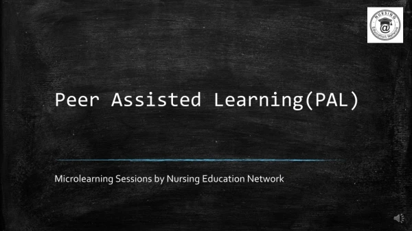Peer Assisted Learning(PAL)