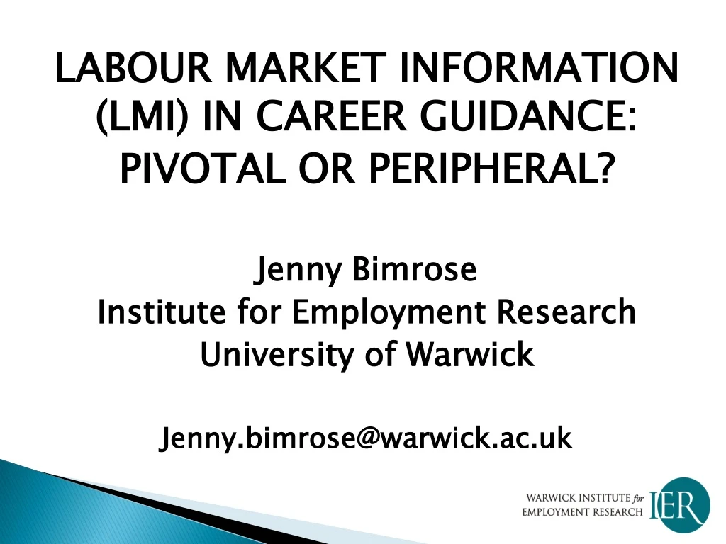 labour market information lmi in career guidance