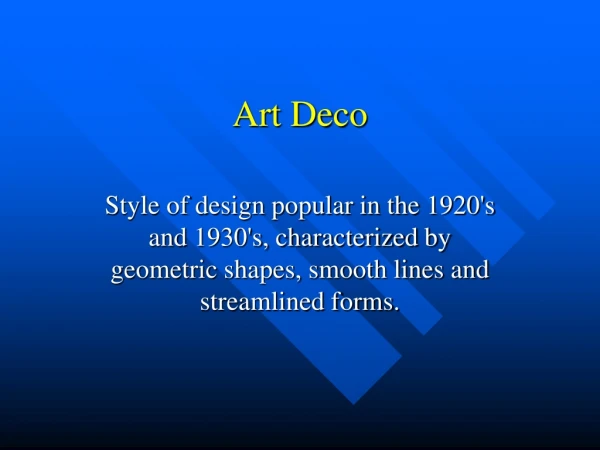 Art Deco