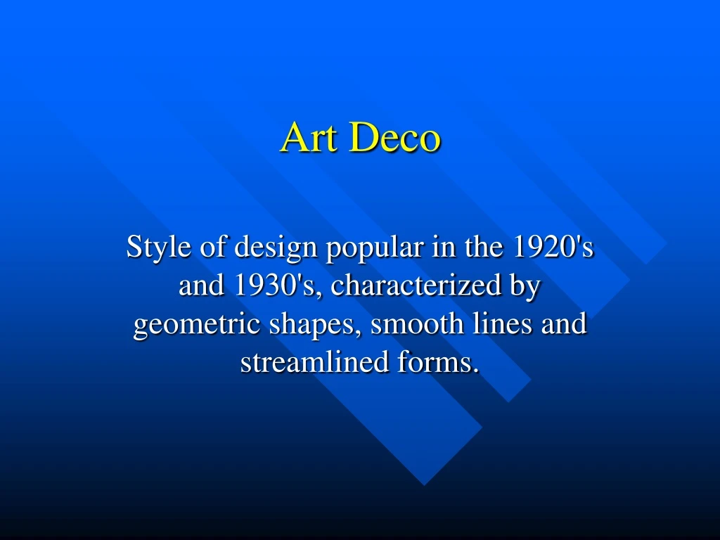 art deco